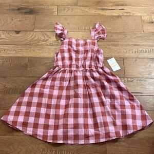 Jumping Beans Girls All Day Play Dress  - Gingham Girls Dress - Size 6X